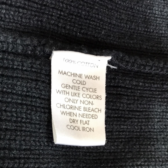 Calvin Klein Men's Black Ribbed Knit Zip Front Sweater L - Picture 4 of 13